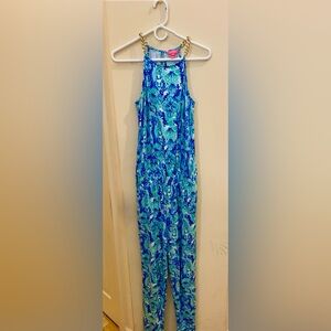 Lilly Pulitzer Jumpsuit With Gold Hardware Accents